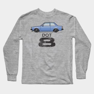 Dot 8 Blue Long Sleeve T-Shirt